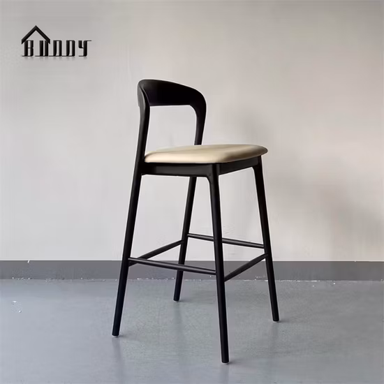 100% Cotton Cloth Fabric Wooden Fashion Stools