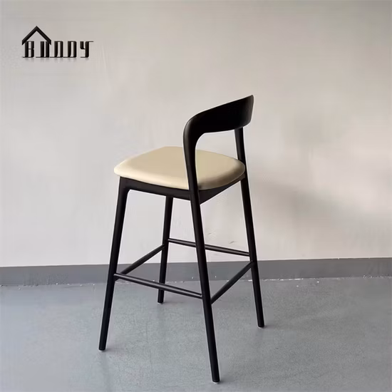 100% Cotton Cloth Fabric Wooden Fashion Stools