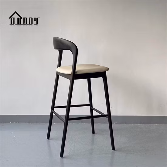 100% Cotton Cloth Fabric Wooden Fashion Stools