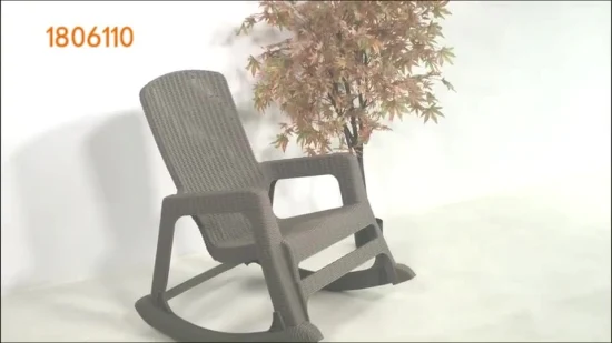Cadeira de balanço moderna e barata de plástico rattan para adultos