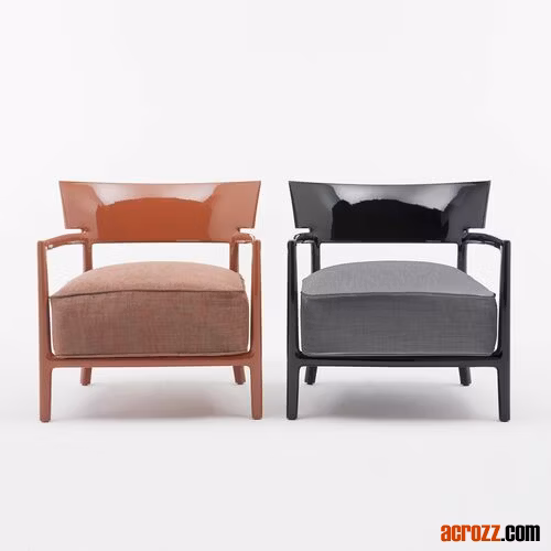 China Design moderno tecido lounge sofá cadeira design original sofá 2 lugares em couro vintage poltrona cara fantasia