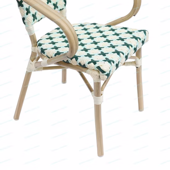 Mobília de jardim moderna para jardim hotel restaurante cadeiras de mesa de jantar de madeira de plástico