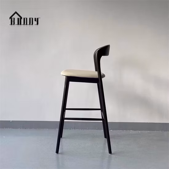 Banquinhos modernos de madeira em tecido 100% algodão